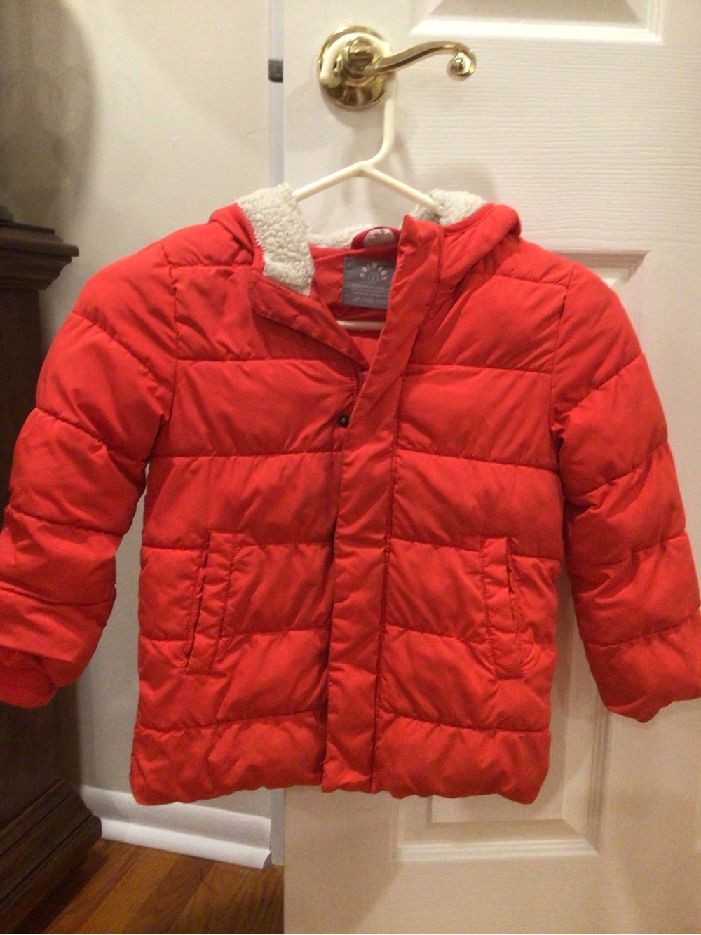 PRIMARY PUFFER JACKET- RED- SIZE 5- UNISEX